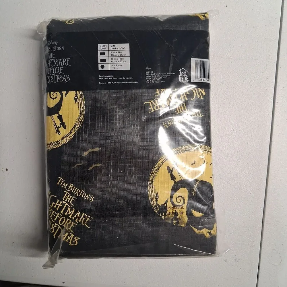 Nightmare Before Christmas Tablecloth Jack Moon 60